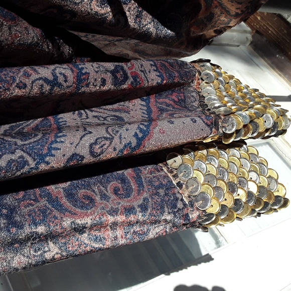 free people gold disc trimmed jacket medium, new - Picture 3 of 7